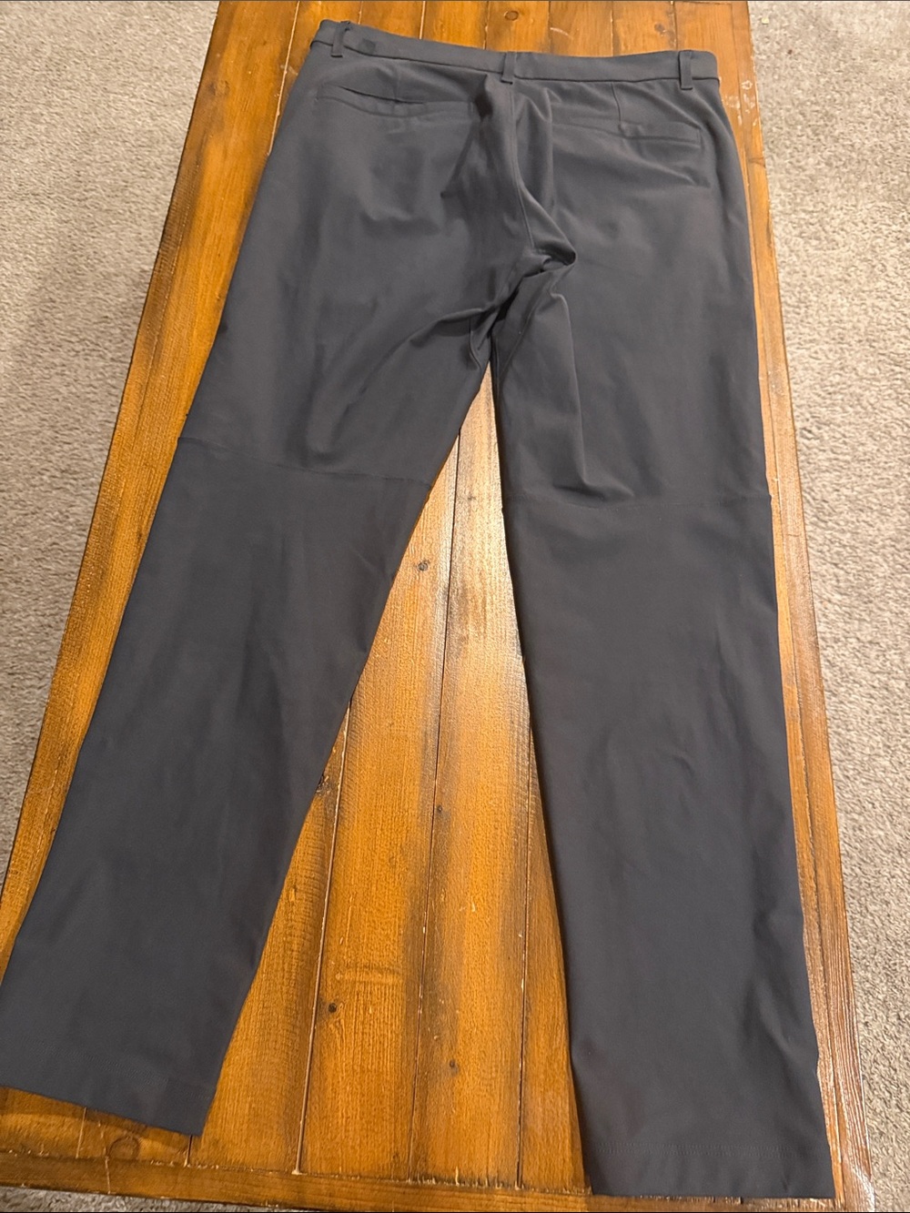 lululemon athletica Men's Black Dress Pants - Sleek Straight Leg